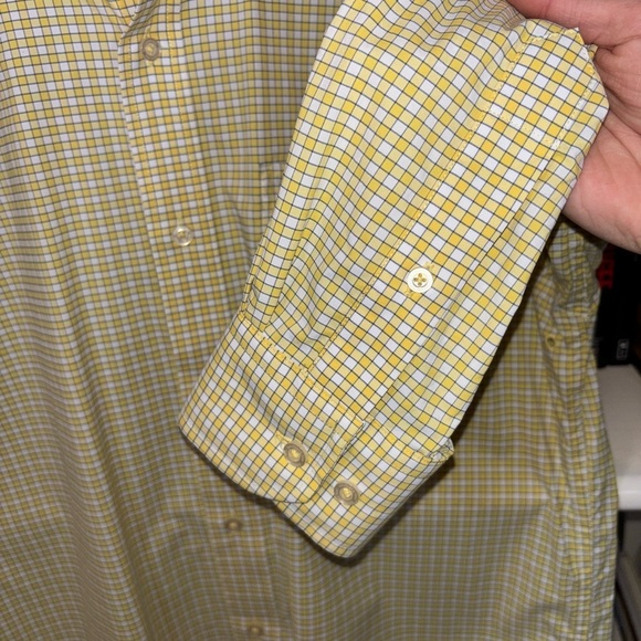 Southern Tide Yellow Checkered Shirt - Picture 3 of 6